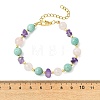Natural Mixed Gemstone & Non-magnetic Synthetic Hematite Beaded Bracelets for Women BJEW-JB13901-4