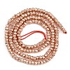 Electroplate Non-magnetic Synthetic Hematite Beads Strands G-L485-06A-RG-4