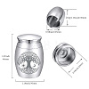 CREATCABIN Alloy Cremation Urn AJEW-CN0002-27B-2