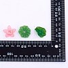 14 Pieces 7 Styles Acrylic Lotus Charm Pendant Colorful Flower Leaf Charm Plants Charm Pendant for Jewelry Earring Bracelet Making Crafts JX564A-8