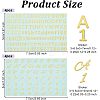 Olycraft 8Pcs 2 Styles Brass Self-Adhesive Picture Stickers STIC-OC0001-02-2