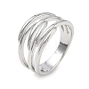 Brass Finger Rings for Women RJEW-K261-07B-P-4