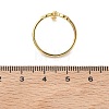 Brass Finger Rings for Women RJEW-K261-07A-G-5