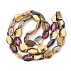 Electroplate Glass Beads Strands EGLA-Q134-02A-B01-2