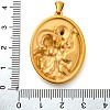 Religion Golden Tone 304 Stainless Steel Pendants STAS-K289-01G-05-3