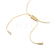 Glass Seed Column Link Bracelet BJEW-MZ00030-01-5
