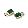 Synthetic Malachite Rectangle Charms G-Q169-07G-03-01-2