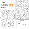 3 Sheets 3 Styles PVC Waterproof Decorative Stickers DIY-WH0404-733-2