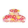 Flower PVC Claw Hair Clips LS-PW-WG88AB0-03-1
