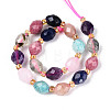 Natural Sodalite & Rhodonite & Prehnite & Amethyst & Rose Quartz & Flower Amazonite & Sunstone Beads Strands G-N358-04A-01-2