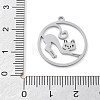 304 Stainless Steel Pendants STAS-I327-02P-06-3