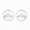 201 Stainless Steel Pendants STAS-N090-LA911-1-1