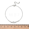 Brass Pave Clear Cubic Zirconia Link Bracelets KK-CBA6980-22P-5