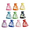 UV Plating Embossed Opaque Acrylic Beads AC-CBAEEF4-17-1