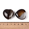 Natural Agate(Dyed & Heated) Heart Stones G-N0325-11-07-3