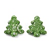 Christmas Tree Polymer Clay Rhinestone Beads CLAY-NH0001-14F-1