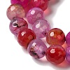 Dyed & Heated Natural Dragon Veins Agate Beads Strands G-P539-A01-27-4