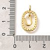 Brass Micro Pave Cubic Zirconia Pendants ZIRC-P123-01G-U01-3