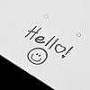 Smiling Face Paper Earrings Necklace Display Cards FIND-T072-01C-01-3