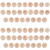 52Pcs 26 Styles Beech Wood Beads WOOD-PA0001-60-7