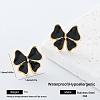 304 Stainless Steel Enamel Stud Earrings for Women GP7417-5-1