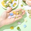 72Pcs 10 Styles Opaque & Transparent Acrylic Beads OACR-FS0002-83-4