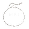 304 Stainless Steel Curb & Cable Chain Bracelets for Women BJEW-JB13116-2