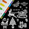 Globleland 9 Sheets 9 Style Festival & Animal & Word Pattern PVC Plastic Stamps DIY-GL0002-68-5