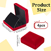 Flocking Jewelry Boxes for Badge CON-WH0112-067C-2
