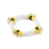 Glass Seed Beads Stretch Finger Rings for Women RJEW-JR00519-5