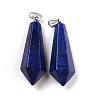 Natural Lapis Lazuli Pointed Pendants G-I314-02P-23-2