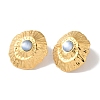 Golden Ion Plating(IP) 304 Stainless Steel Stud Earrings for Women EJEW-L287-053G-01-1