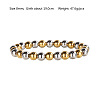 Hip-pop Style Waterproof Stainless Steel Beads Stretch Bracelets for Women Men CT0530-4-1