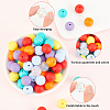 100Pcs Silicone Beads SIL-CA0001-13-5