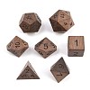 Natural Wood Polyhedral Dice Set WOOD-A027-01B-1