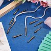 12Pcs Zinc Alloy Cord End FIND-CA0011-78AB-5