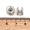 925 Sterling Silver Micro Pave Clear Cubic Zirconia Beads SE-CBAF1B2-09P-2