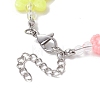 Butterfly & Heart Acrylic Kid Beaded Bracelets for Girls BJEW-JB10220-02-4