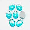 Acrylic Rhinestone Flat Back Cabochons GACR-Q011-30x40-04-1