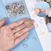80Pcs 2 Colors 304 Stainless Steel Leverback Earring Findings STAS-SC0004-60-3