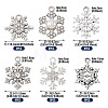 36Pcs 6 Styles Alloy Rhinestone Pendants FIND-TA0010-05-4