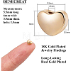 BENECREAT Brass Beads KK-BC0004-18G-3