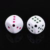 Opaque Acrylic Beads SACR-T035-18M-3