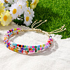Adjustable Resin Beaded Multi-strand Bracelets for Women FS8749-1