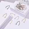 30Pcs 5 Color Ion Plating(IP) 304 Stainless Steel Earring Hooks STAS-ZZ0001-05-4
