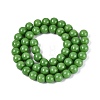 Opaque Solid Color Glass Beads Strands GLAA-T032-P8mm-17-2