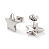 Star 316 Surgical Stainless Steel Stud Earrings for Women EJEW-Z050-25P-2