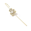 Brass Crystal Rhinestone Ear Wrap Crawler Hook Earrings for Women EJEW-C097-02G-02-2