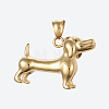 304 Stainless Steel Puppy Pendants STAS-G175-19G-2