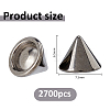 2700Pcs Plastic Ear Nuts FIND-FH0017-99A-2
